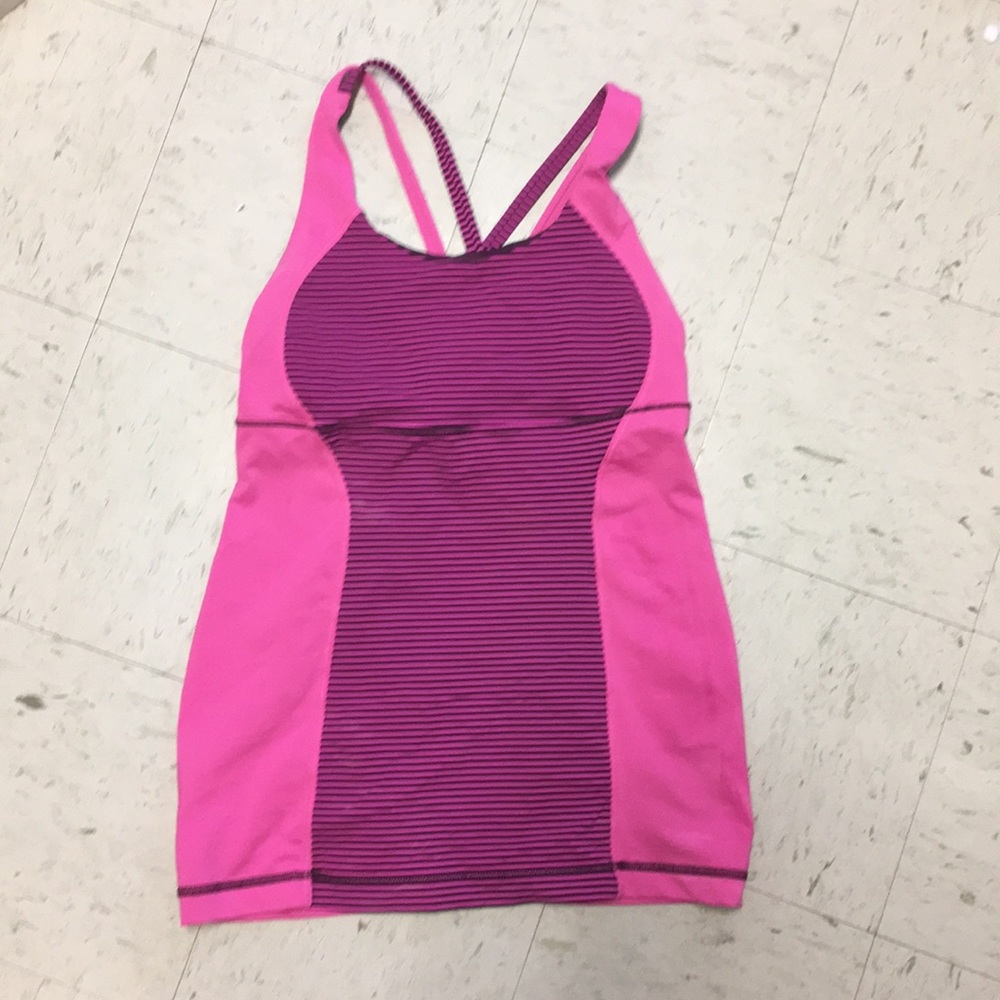 Lulu lemon pink and purple tank.